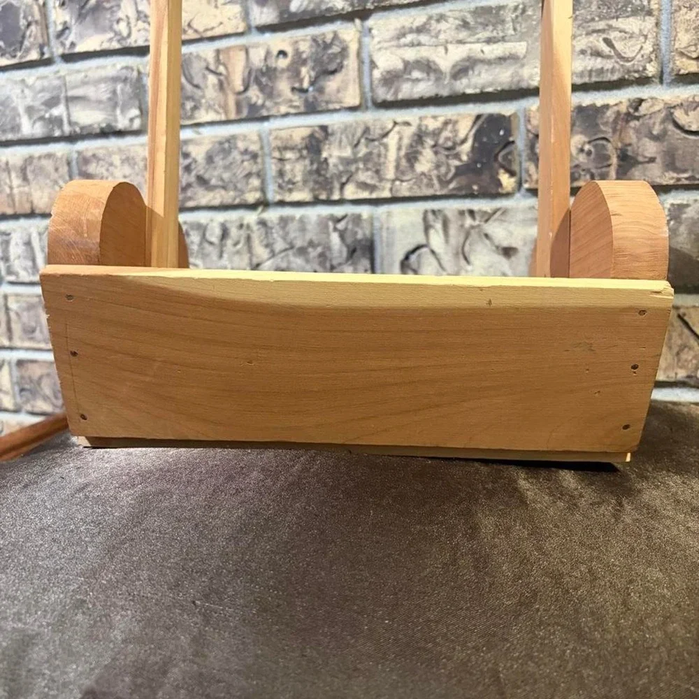 Wooden heart tote
